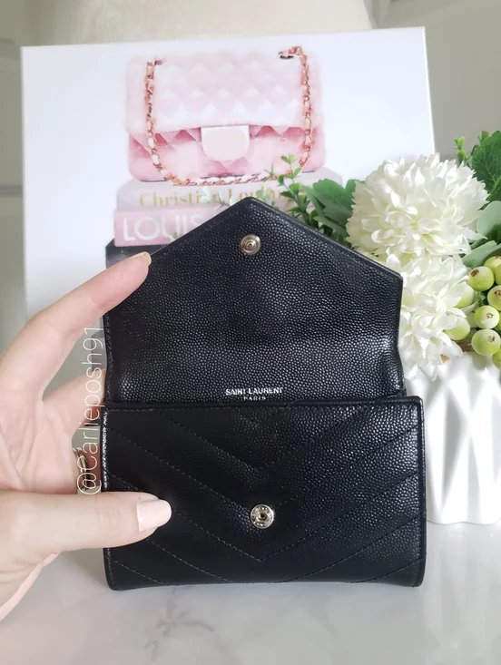 Authentic Pre-owned Yves Saint Laurent Envelope Compact Wallet - Picture 7 of 15